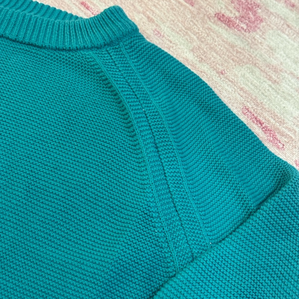 French Connection Teal Waffle Knit Sweater - Picture 9 of 9